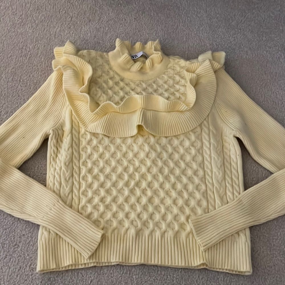 Zara ruffle sweater